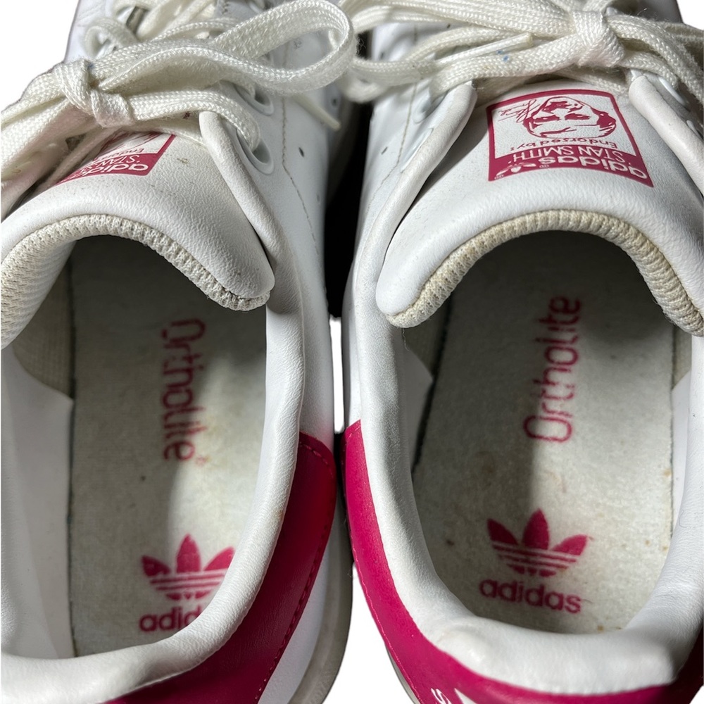 Adidas Men’s Stan Smith white and red size 7 - Picture 4 of 10